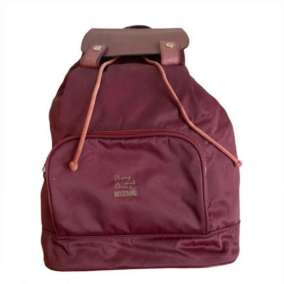 Moschino Cheap and Chic Burgundy Backpack - Picture 1 of 14